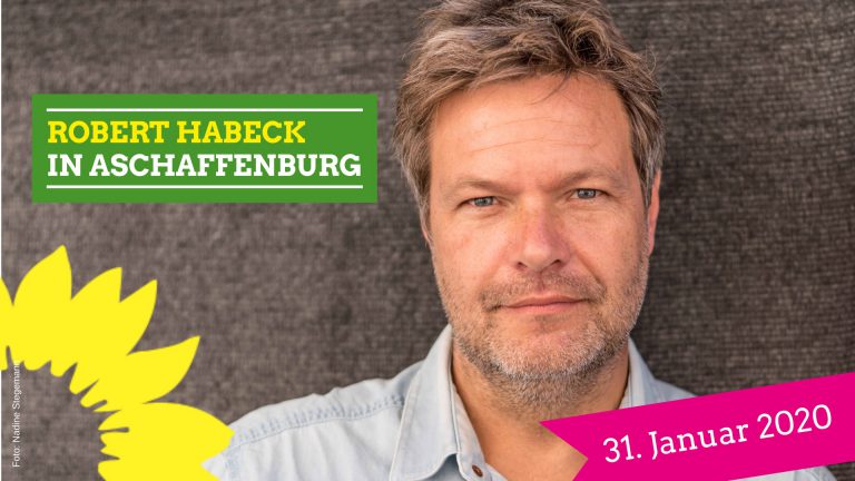 40 Jahre Grüne in Aschaffenburg – Robert Habeck feiert mit