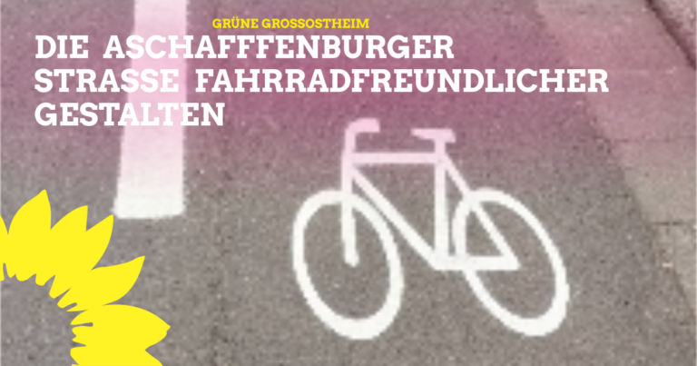 Aschaffenburger Straße fahrradfreundlicher gestalten !