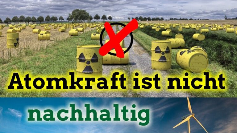 Atomkraft ist nicht nachhaltig !