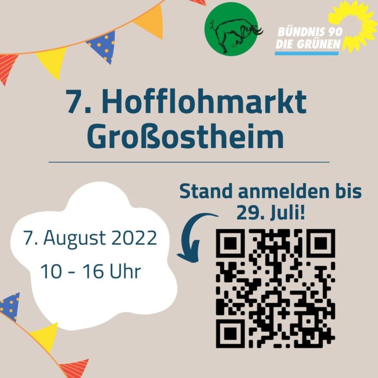 Anmeldung zum Großostheimer Hofflohmarkt mit neuem Link