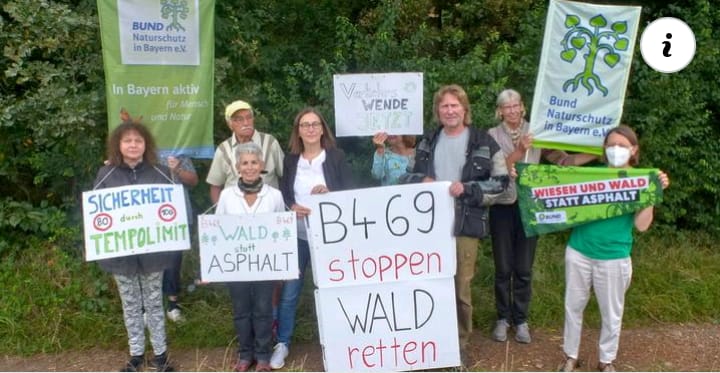 Klage gegen den überdimensionierten Ausbau der B469 unterstützen !